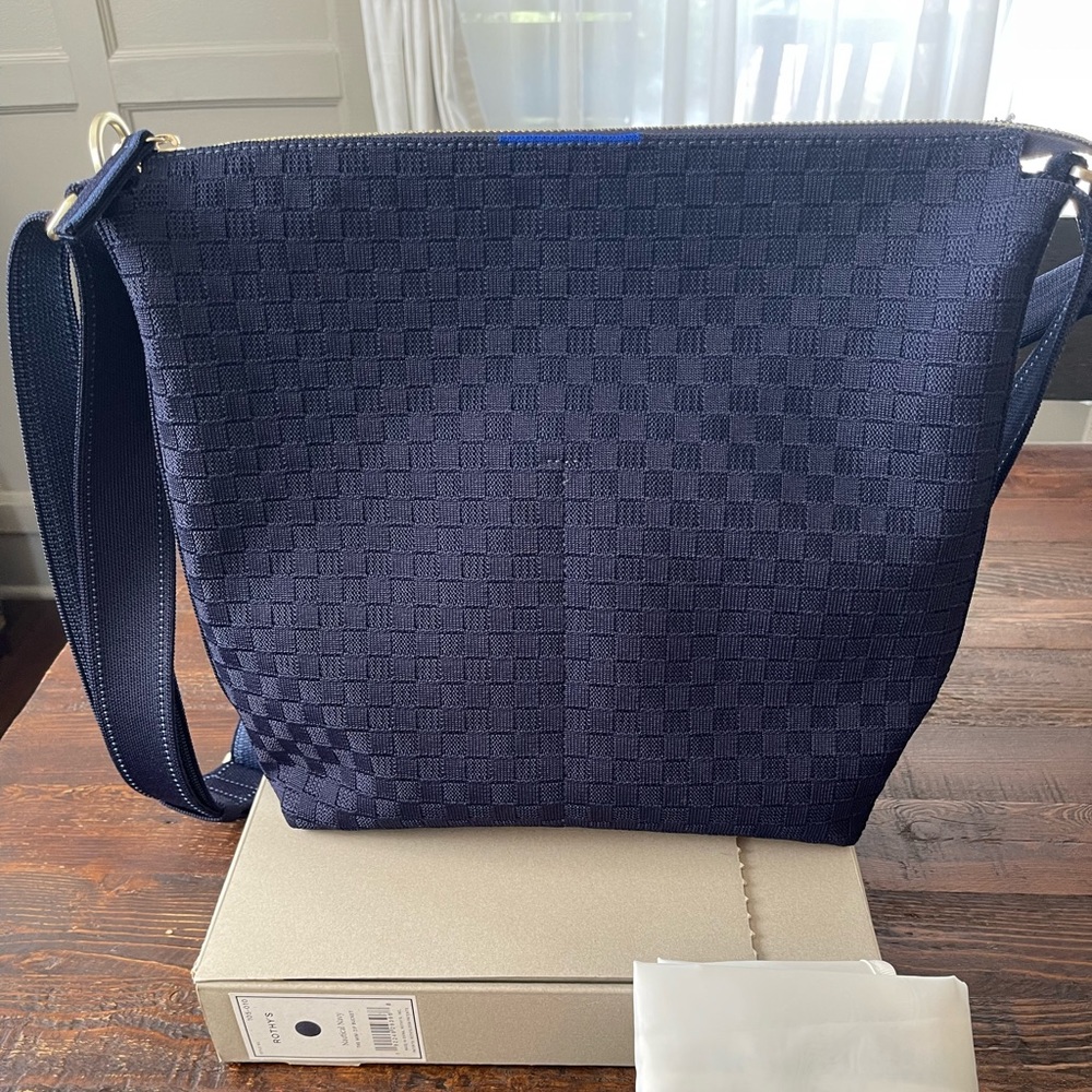 Rothy’s Mini Bucket bag in Nautical Navy